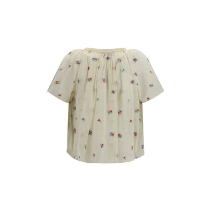 Beige Cotton Pattern Shirt