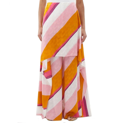 Multicolor Silk Pants