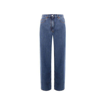 Blue Cotton Jeans Denim