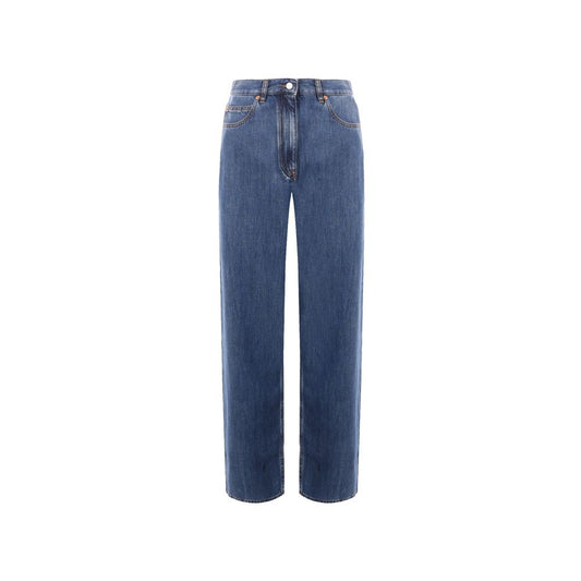 Blue Cotton Jeans Denim
