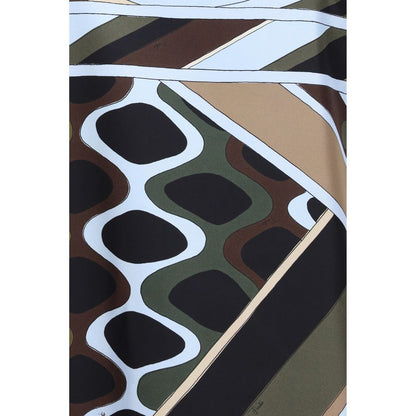 Bicolor Acetate Casual Dress