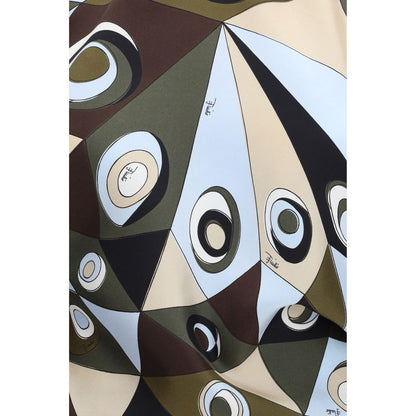 Bicolor Silk Pattern Shirt
