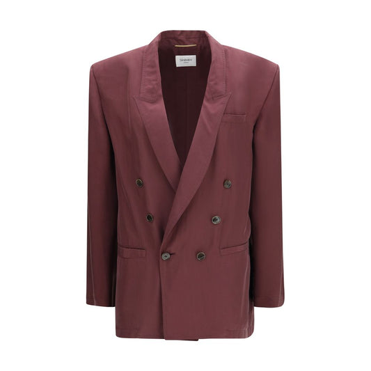 Purple Silk Blazer