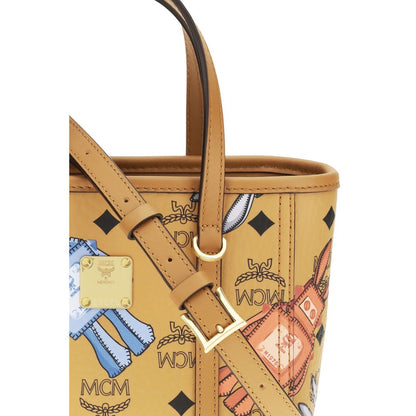 Beige Fabric Shoulder Bag