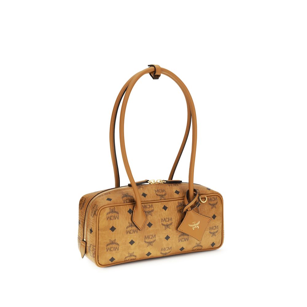 Brown Fabric Shoulder Bag