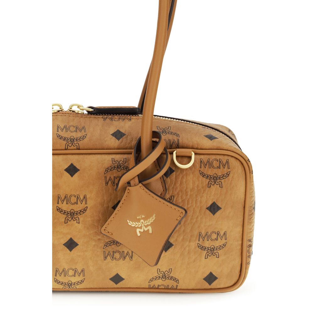 Brown Fabric Shoulder Bag