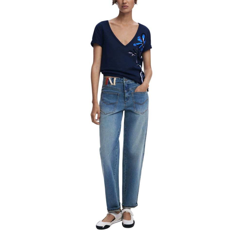 Blue Cotton T-Shirt