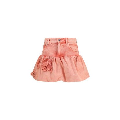 Multicolor Cotton Mini Skirt