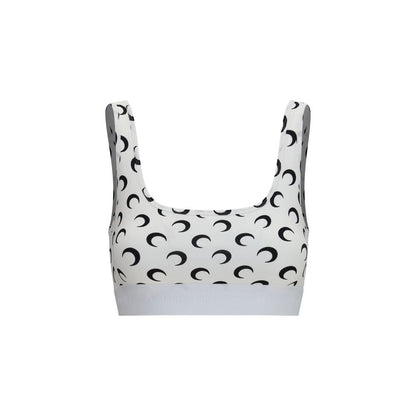 White Polyamide Sport Bra