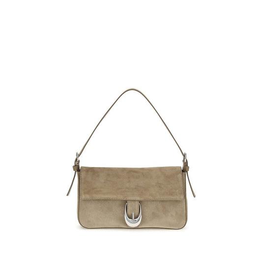 Beige Calf Leather Bos Taurus Shoulder Bag