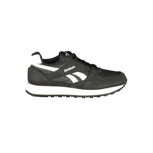 Black Polyester Womens Sneaker