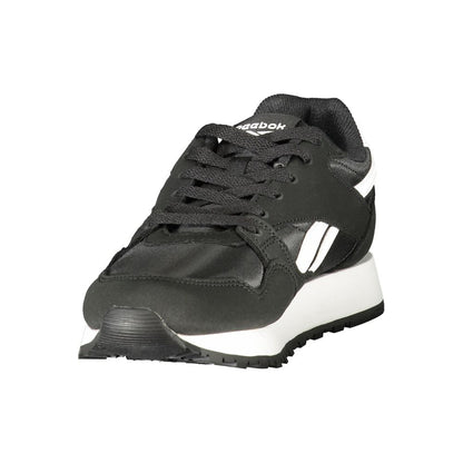 Black Polyester Womens Sneaker