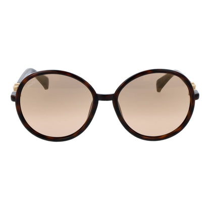 Brown Stainless Steel Sunglasses