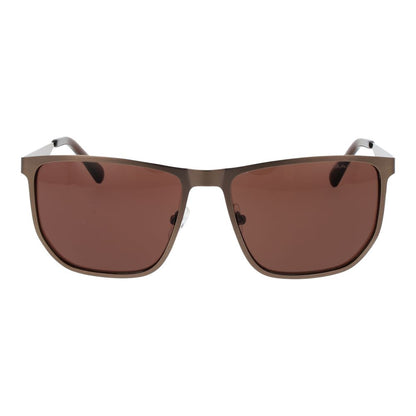 Brown Metal Sunglasses