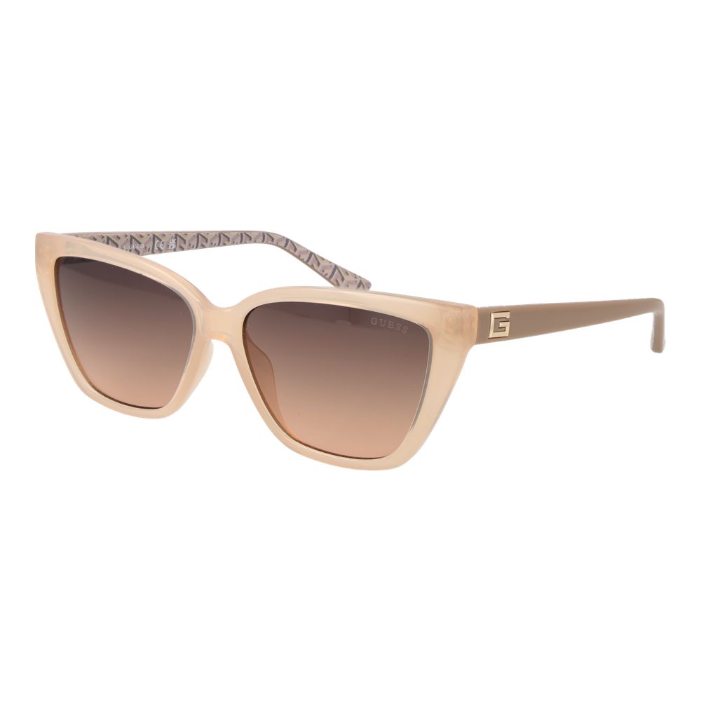 Beige Plastic Sunglasses