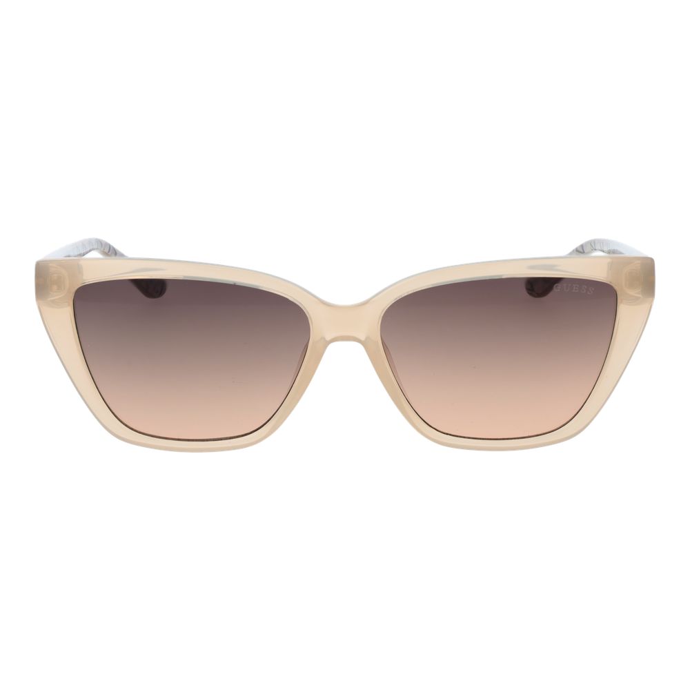 Beige Plastic Sunglasses