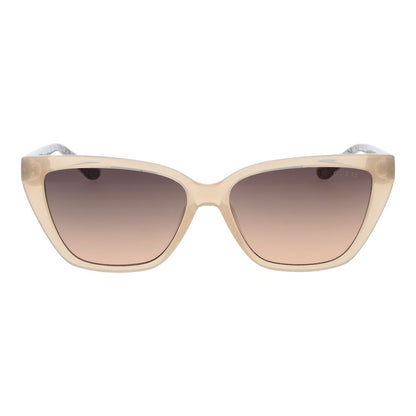 Beige Plastic Sunglasses