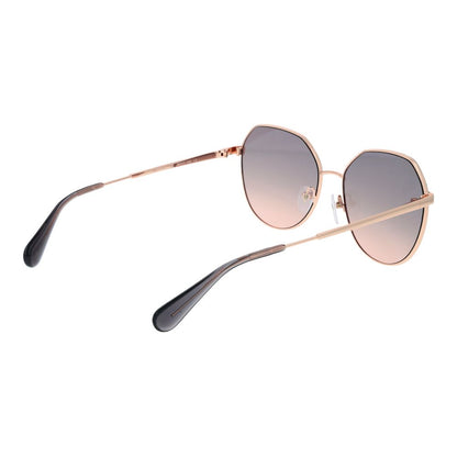 Rose Gold Metal & Plastic Sunglasses