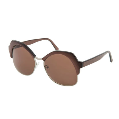 Brown Metal Sunglasses