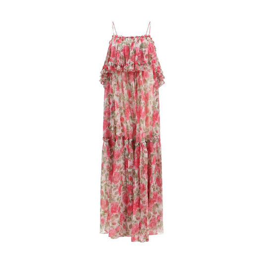 Multicolor Silk Casual Dress