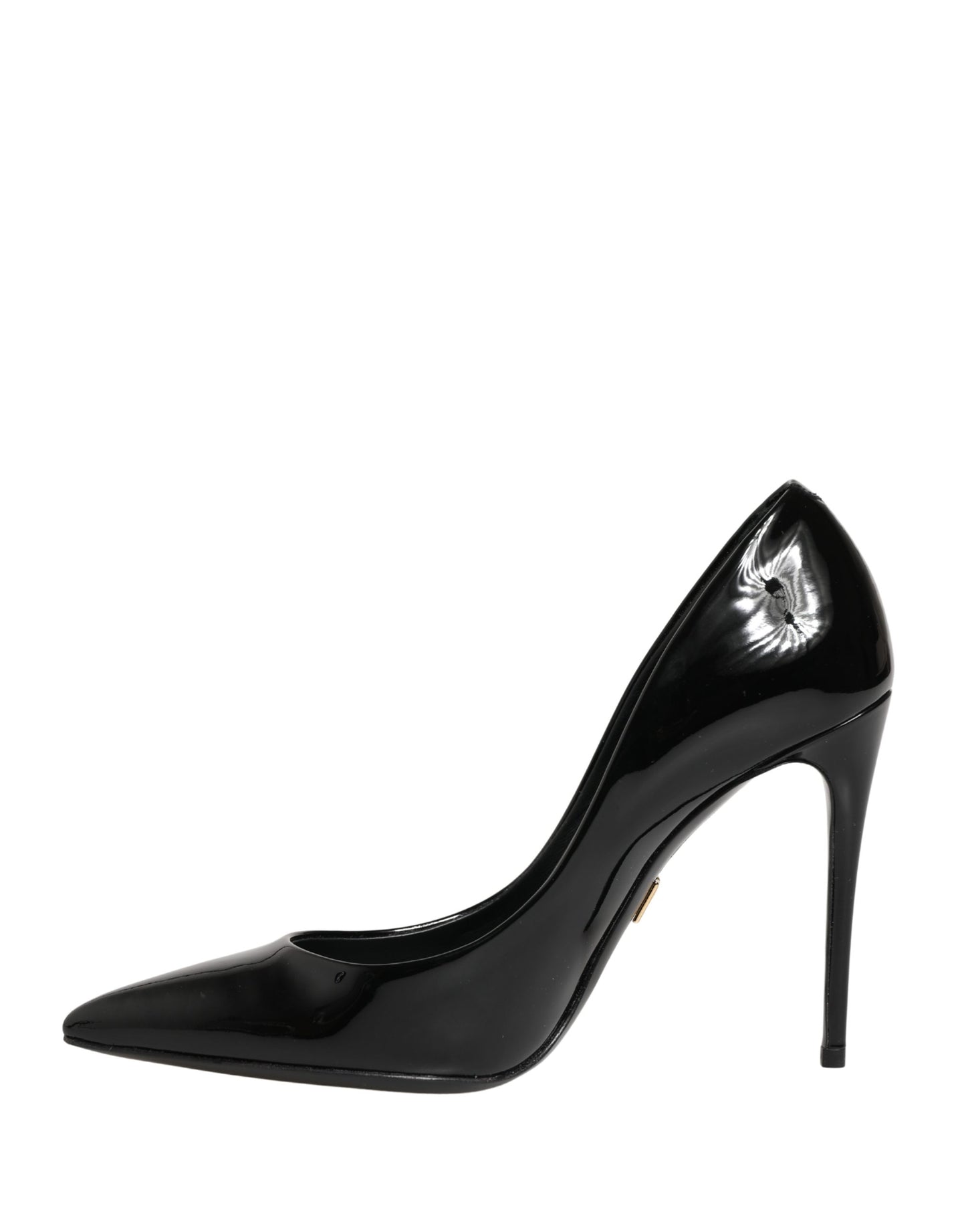 Black Calf Leather Stiletto Heels Pumps Shoes