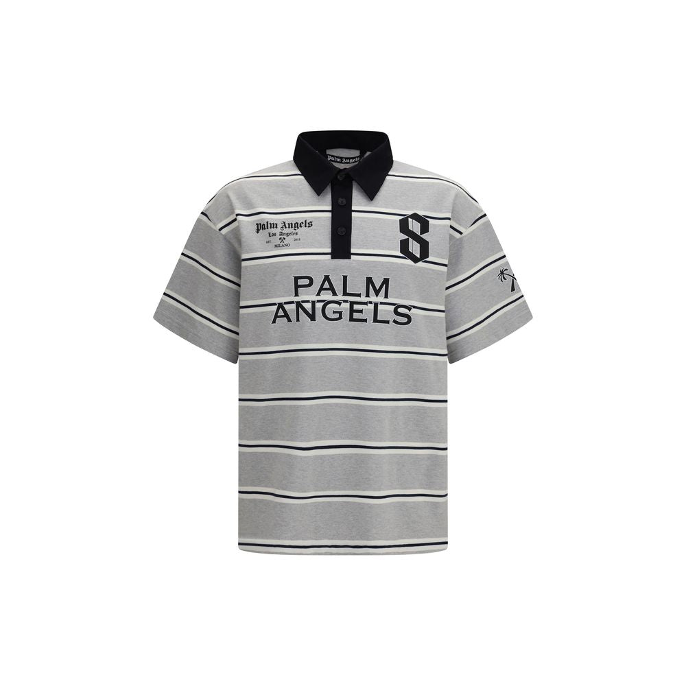 Gray Cotton Polo Shirt