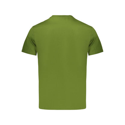 Green Cotton Mens T-Shirt