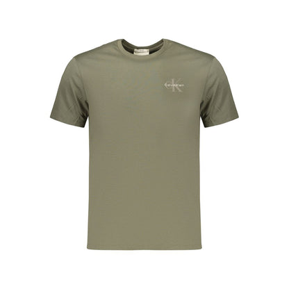 Green Cotton Men's T-Shirt