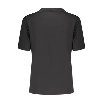 Black Cotton Women's T-Shirt
