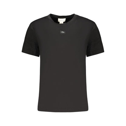 Black Cotton Womens T-Shirt