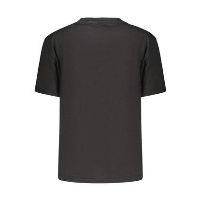 Black Cotton Womens T-Shirt