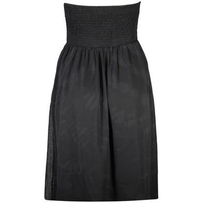 Black Polyester Women's Dress