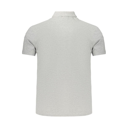 Gray Cotton Men's Polo Shirt