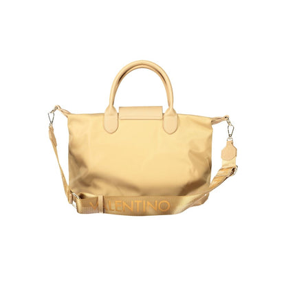 Beige Polyurethane Women's Bag