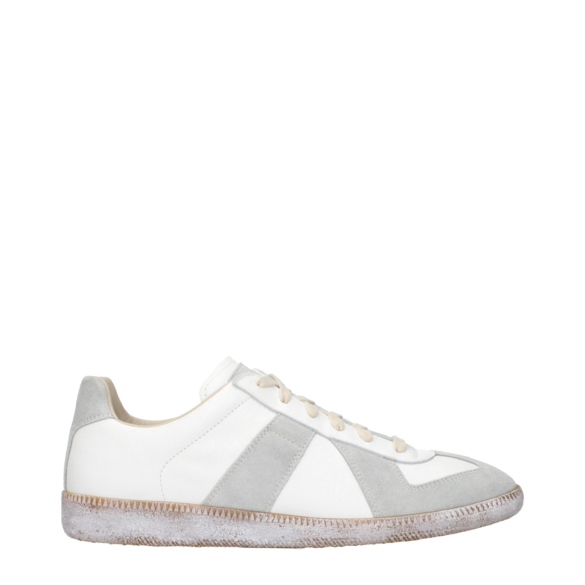 Blue Leather Athletic Sneakers