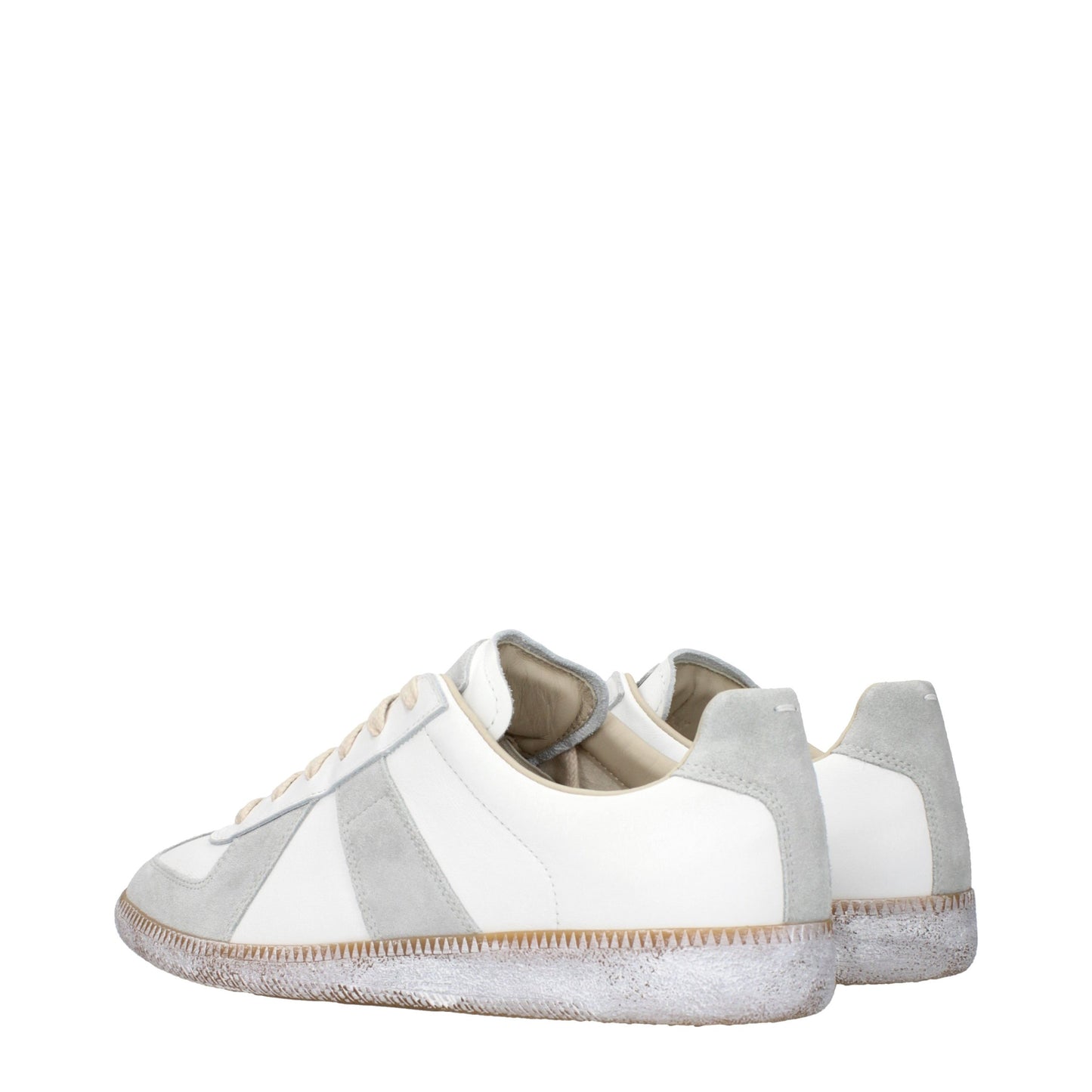 Blue Leather Athletic Sneakers