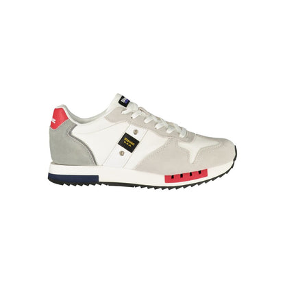 White Polyurethane Mens Sneaker