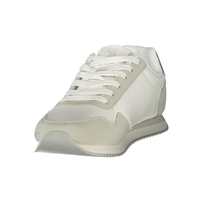 White Polyurethane Women's Sneaker