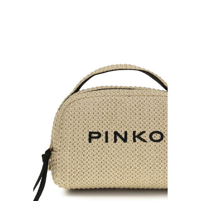Beige Raffia Wallet