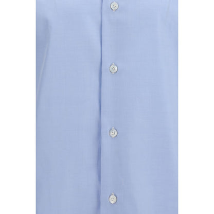 Blue Cotton Dress Shirt