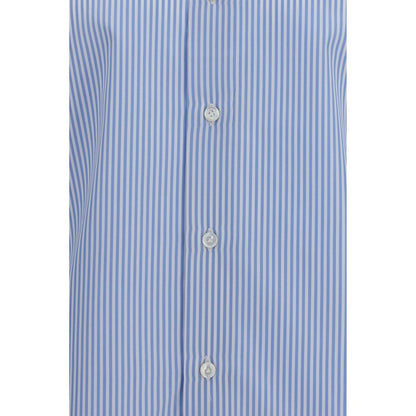 Blue Cotton Pattern Shirt