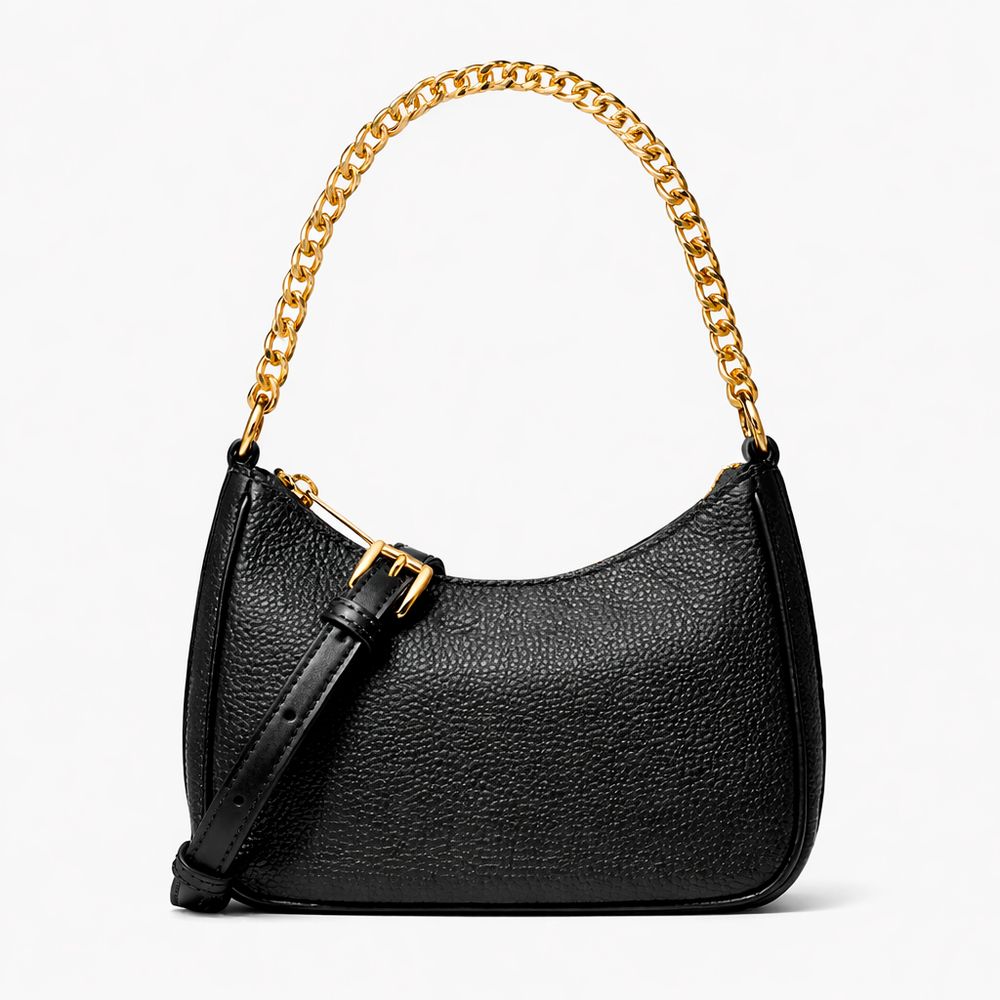 Black Fur Shoulder Bag