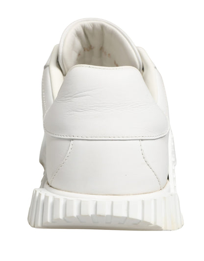 White NS1 Lace Up Low Top Sneakers Shoes