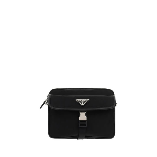 Black Recycled Polyamide Shoulder Bag