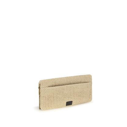 Beige Polypropylene Shoulder Bag