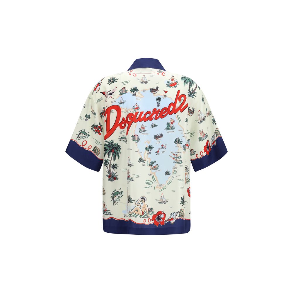 Multicolor Silk Pattern Shirt
