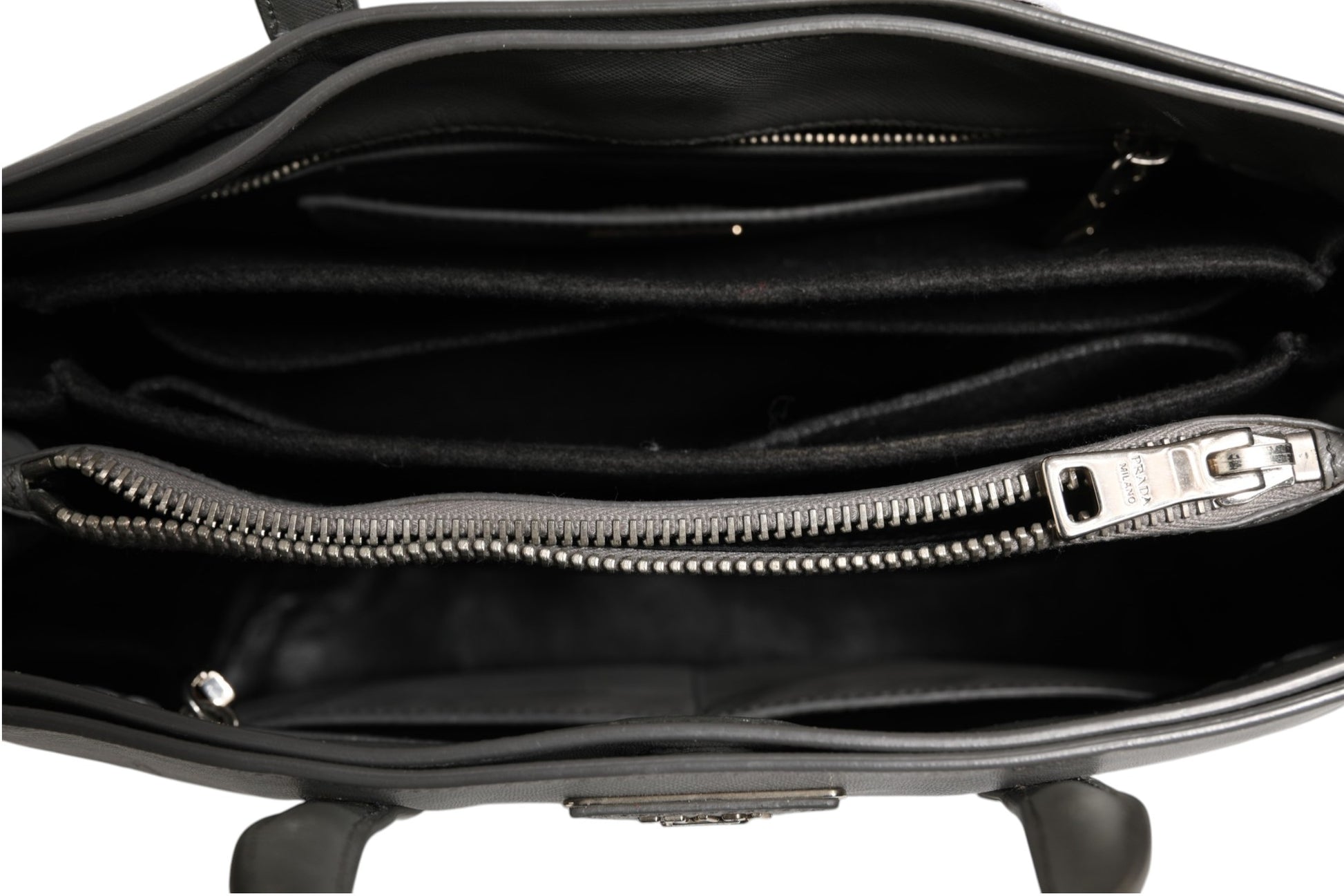 Gray Saffiano Leather Tote