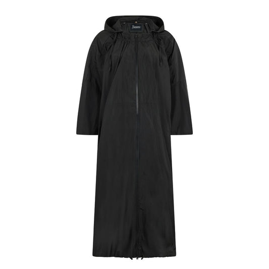 Black Polyester Coat