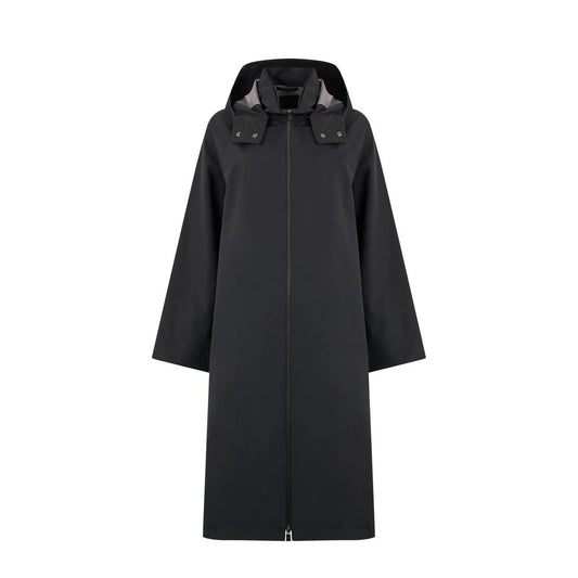 Black Polyester Coat