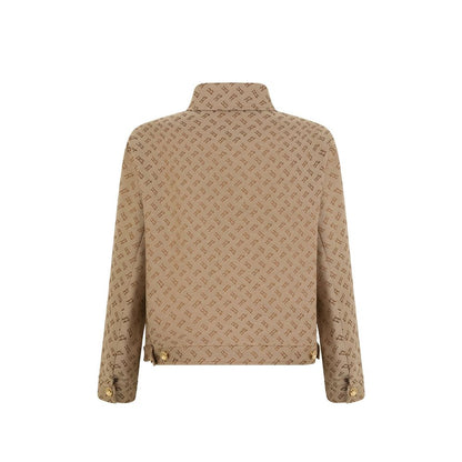 Brown Cotton Denim Jacket
